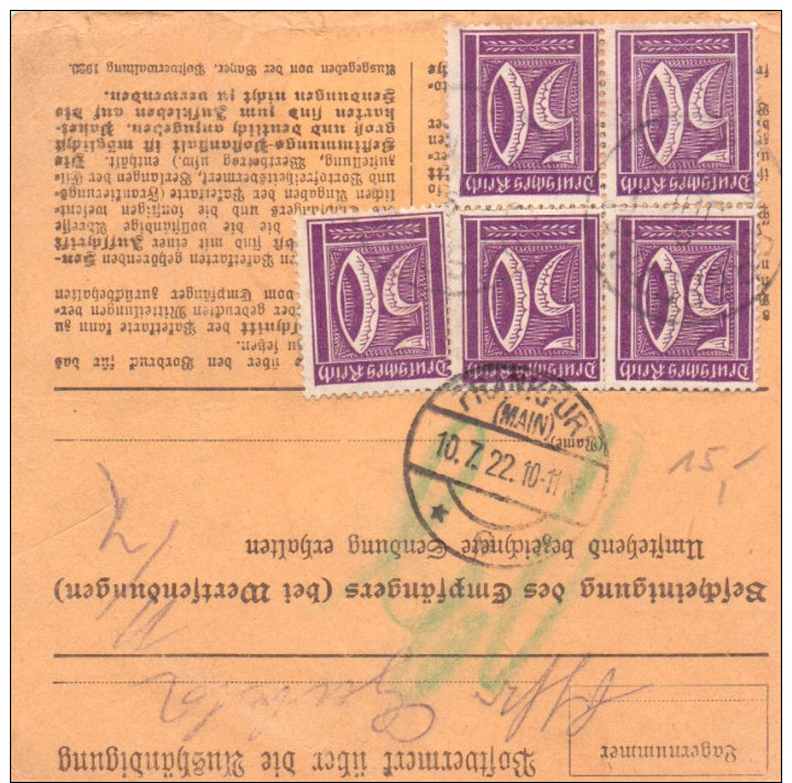 DR Mi. 156 (2) + 183 (7) Auf Paketkarte Gest. -  Ansehen!! - Briefe U. Dokumente