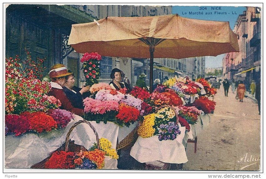 L100B.295 - Nice - Le Marché Aux Fleurs   - ADIA  N°304 - Petits Métiers