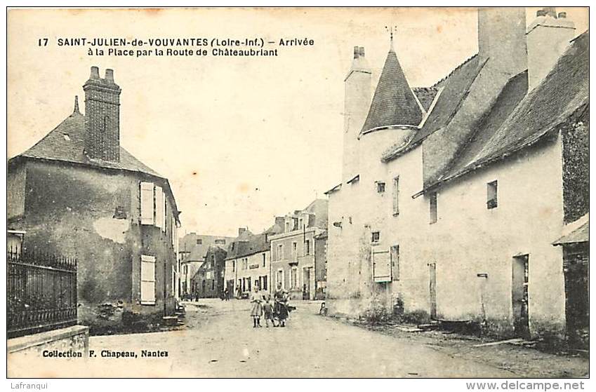 Loire Atlantique -ref B259- Saint Julien De Vouvantes -st Julien De Vouvantes -arrivée A La Place  -carte Bon Etat   - - Saint Julien De Vouvantes