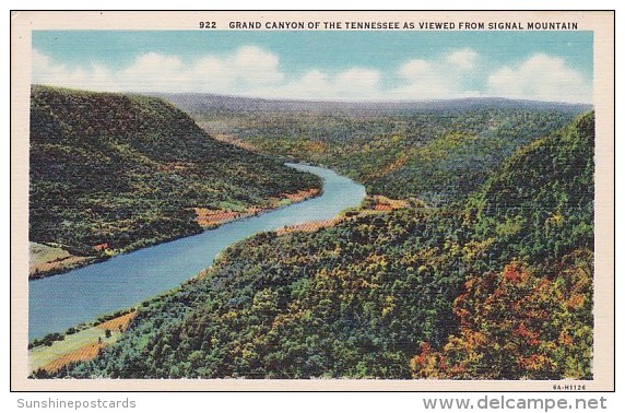 Grand Canyon Of The Tennessee As Viewed From Signal Mountain Ashville North Carolina 1944 - Asheville