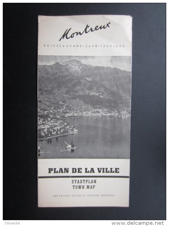 DéPLIANTS TOURISTIQUES (M1505) SUISSE - MONTREUX (4 Vues) Plan De La Ville - Dépliants Touristiques