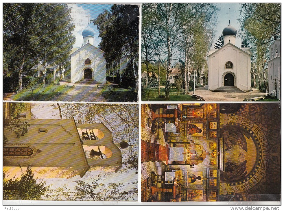 SAINTE GENEVIEVE DES BOIS 91 - Chapelle Orthodoxe Russe - Petit Lot De 4 CPSM CPM GF N° 16 - Essonne Toutes Scannées - Sainte Genevieve Des Bois