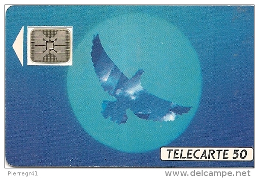 CARTE-PUBLIC-F134A-50U-SC4an-Trou 6-12/90-OISEAU BLEU-5 Imp22255-UTILISE-TBE - 1990