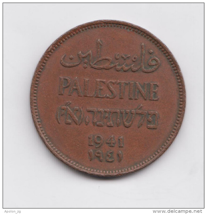 PALESTINE  2 Miles 1941 KM2 British Mandate - Autres – Asie