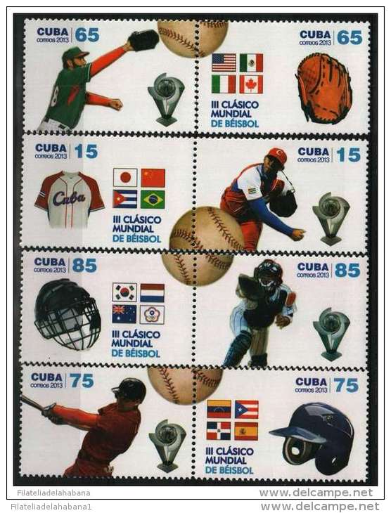 2013.23 CUBA 2013 MNH CLASICO DE BEISBOL. BASEBALL - Unused Stamps