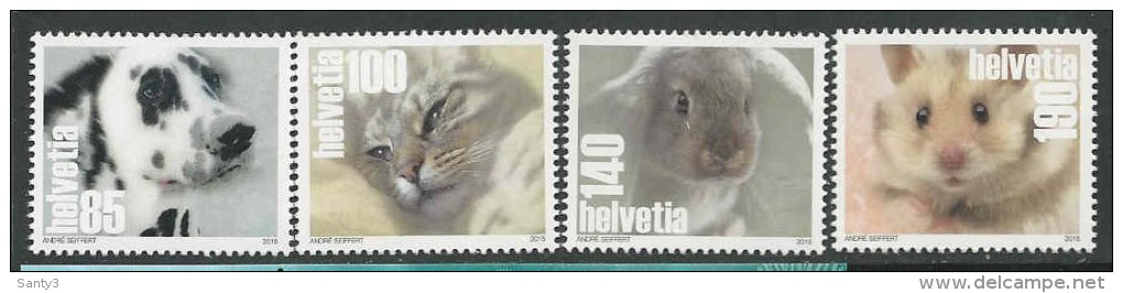 Zwitserland, Mi Jaar 2015, Reeks Huisdieren, Postfris (MNH) Zie Scan. - Unused Stamps