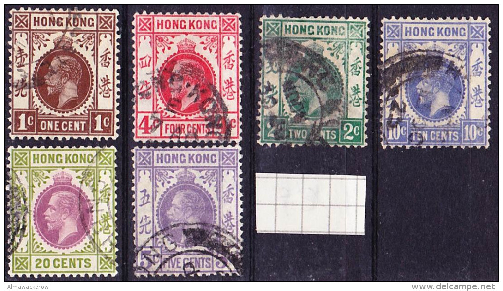 2015-0220 Lot 3 Hong Kong George V Used O - Used Stamps