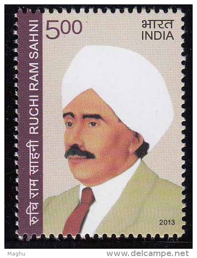India MNH 2013,  Ruci Ram Sahni, Freedom Fighter, Scientist, Science Meteorologist Atomic Weights, Physics Chemistry - Neufs