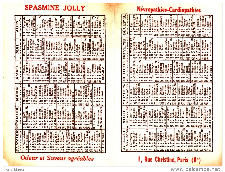 1927 - Laboratoire De La Spasmine Jolly Au 1 Rue Christine à Paris 6ème - FRANCO DE PORT - Autres & Non Classés