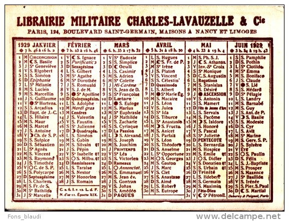 1929 - Librairie Militaire Charles Lavauzelle & Cie Au 124 Boulevard Saint-Germain à Paris 6ème - FRANCO DE PORT - Autres & Non Classés