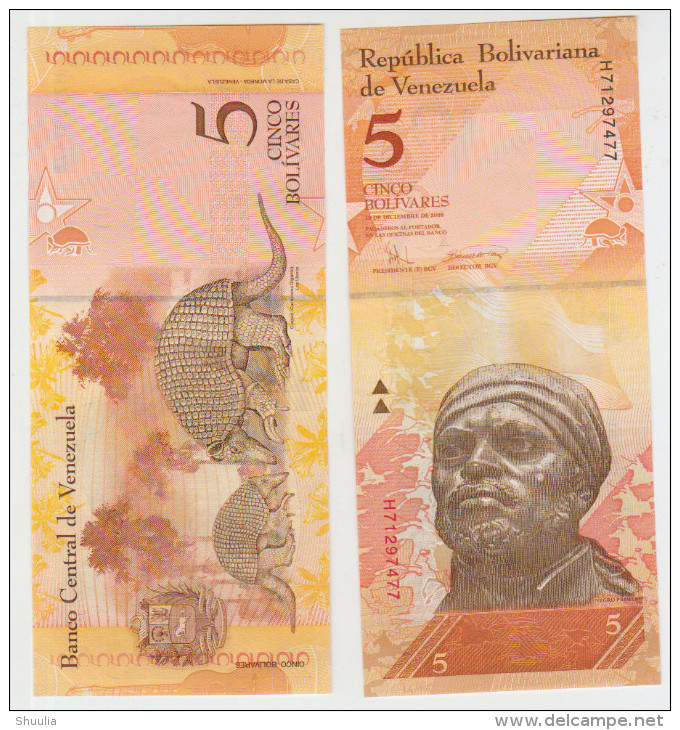 Venezuela 5 Bolivares 2008 Pick 89 UNC - Venezuela