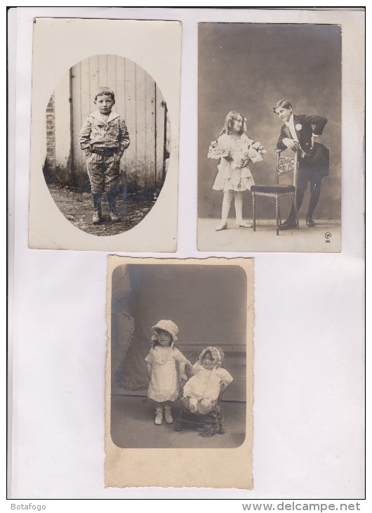 9 CPA PHOTO THEMES ENFANTS (une Carte Femme) - 5 - 99 Cartes