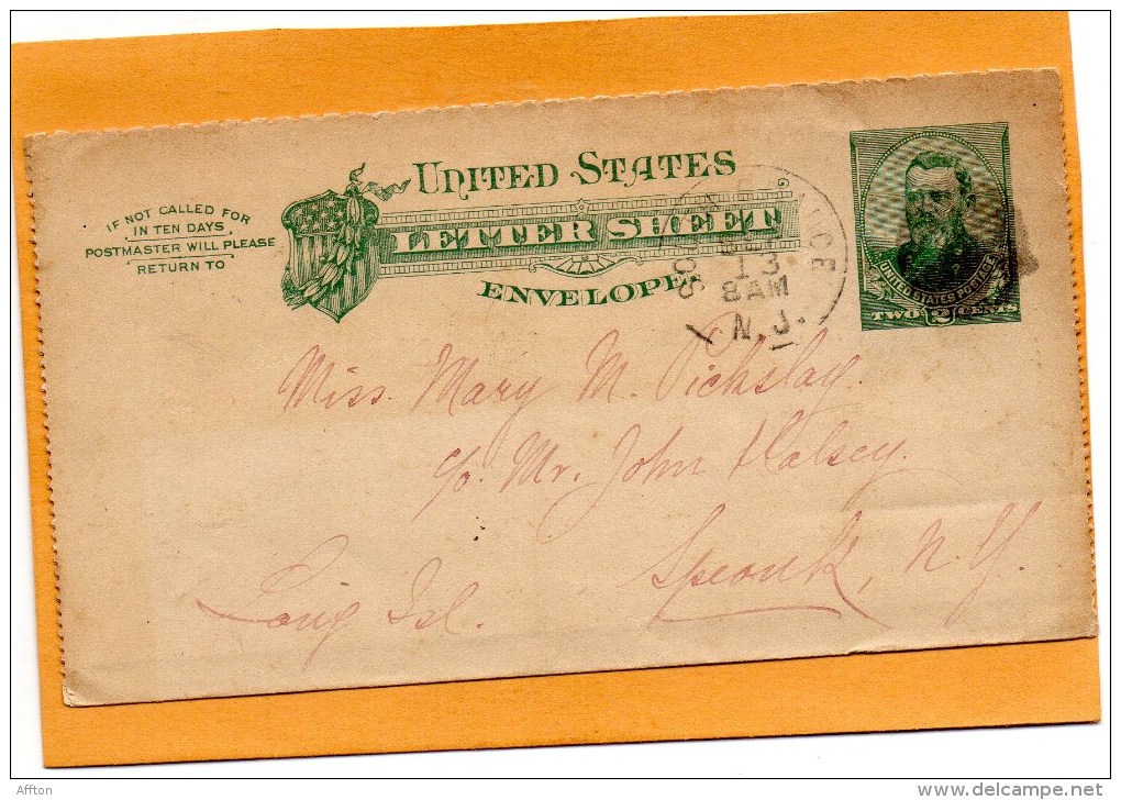 United States 1887 Card Mailed - ...-1900