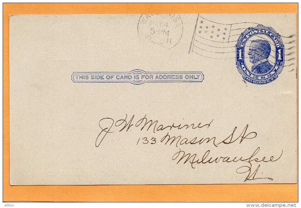 United States 1911 Card Mailed - 1901-20