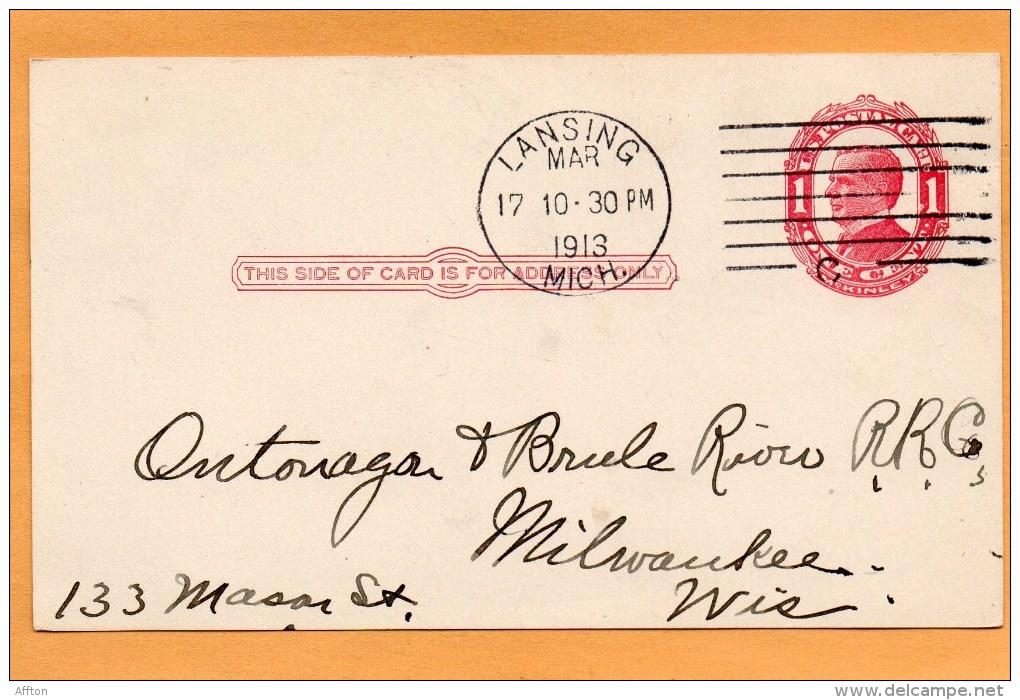 United States 1913 Card Mailed - 1901-20