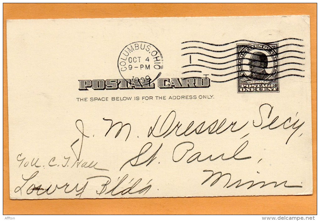 United States 1909 Card Mailed - 1901-20