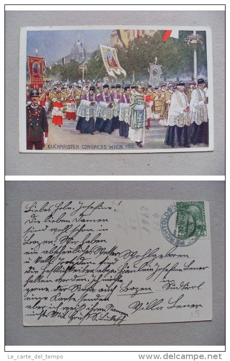 Cartolina/postcard Eucharisten Congress Wien 1912 - XXIII Congresso Eucaristico Internazionale Vienna - Altri & Non Classificati