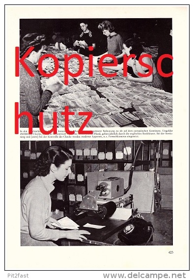 großer Zeitungsbericht - 1959 - Geschichte des Geldes , Münzen , Herstellung , Graubünden , Silbermünzen , Gold , Geld !