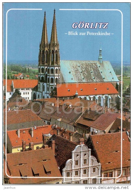 Görlitz - Blick Zur Peterskirche - Evang. Pfarrkirche St. Peter Und Paul - Church - 1996 Gelaufen - Goerlitz
