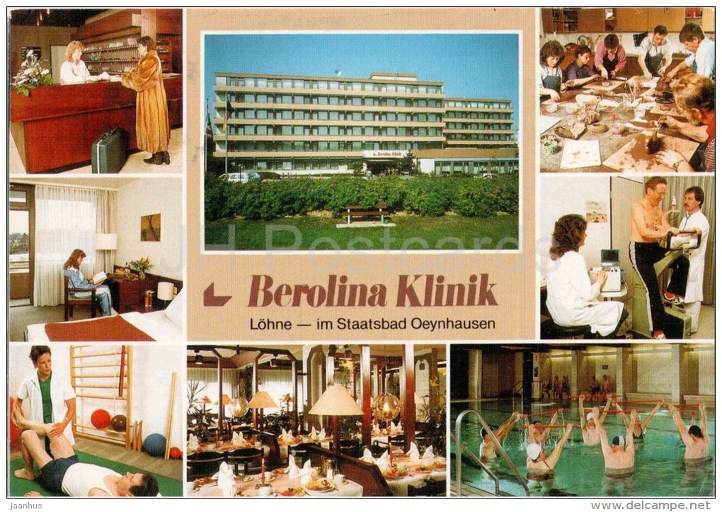 Berolina Klinik Bad Oeynhausen - Löhne - Hospital - Germany - 1994 Gelaufen - Bad Oeynhausen