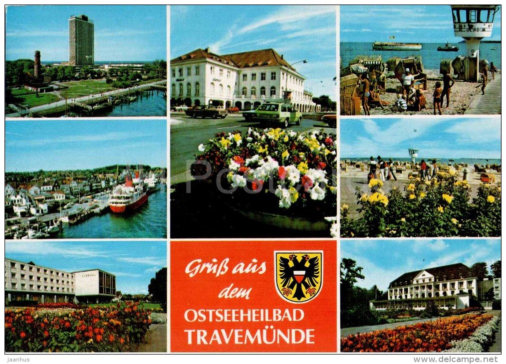Grüss Aus Ostseeheilbad Travemünde - Strand - Beach - Germany - 1985 Gelaufen - Lübeck-Travemuende