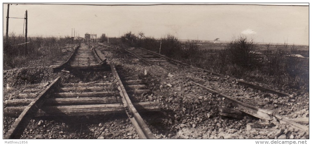 Photo Mars 1918 BIACHE-SAINT-VAAST (près Brebières) - Sur La Ligne De Chemin De Fer Douai-Arras (A99, Ww1, Wk1) - Autres & Non Classés