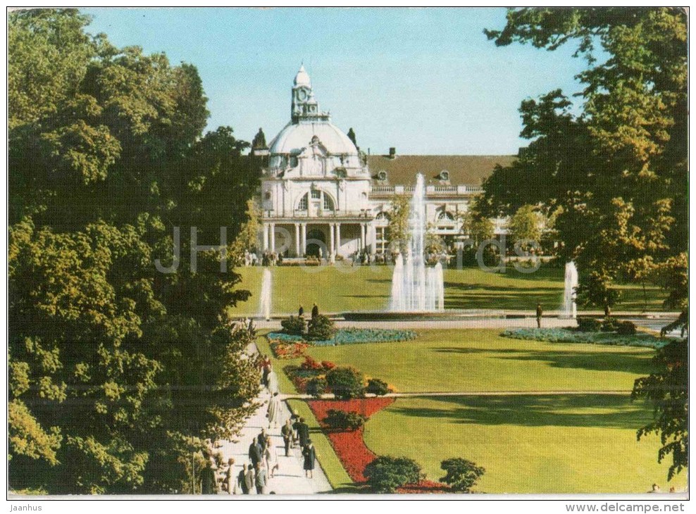 Staatsbad Oeynhausen - Grosse Leuchtfontäne Und Kurhaus - Fountain - OEY 715 - 80/10 - Germany - 1982 Gelaufen - Bad Oeynhausen