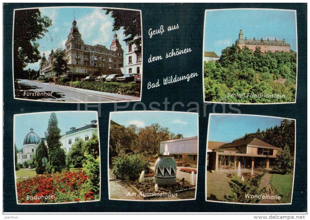 Gruss Aus Dem Schönen Bad Wildungen - Fürstenhof - Schloss Friedrichstein - Badehotel - Germany - 1975 Gelaufen - Bad Wildungen