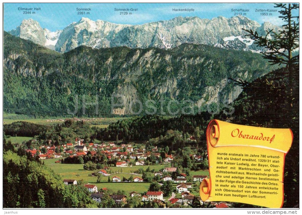 Oberaudorf Mit Kaisergebirge - 8019 - Germany - Nicht Gelaufen - Rosenheim