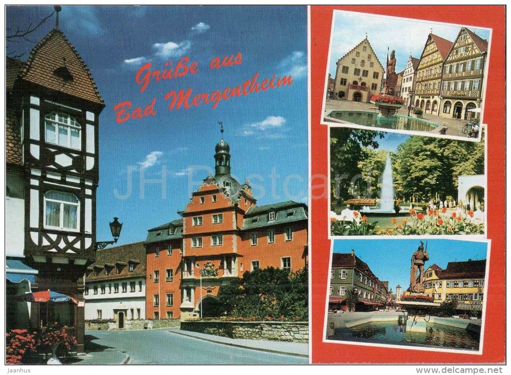 Grüsse  Aus Bad Mergentheim - Mer 624 - Germany - 2000 Gelaufen - Bad Mergentheim