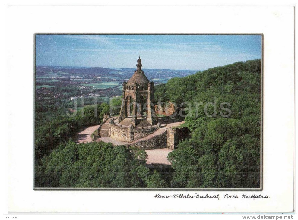 Kaiser-Wilhelm-Denkmal- Porta Westfalica - Germany - 2005 Gelaufen - Porta Westfalica