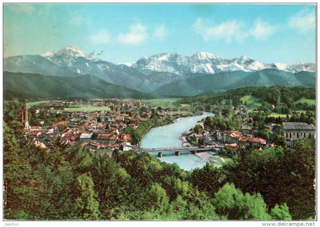 Bad Tölz Mit Isartal - Bayerische Alpen - Germany - 1978 Gelaufen - Bad Toelz