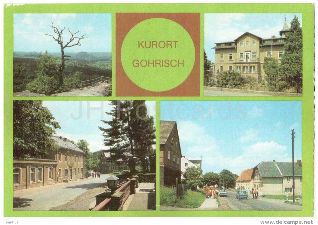 Kurort Gohrisch , Staatlich Anerkannter Erholungsort - Kurbad - Blick Zum Königstein - Germany - 1987 Gelaufen - Gohrisch
