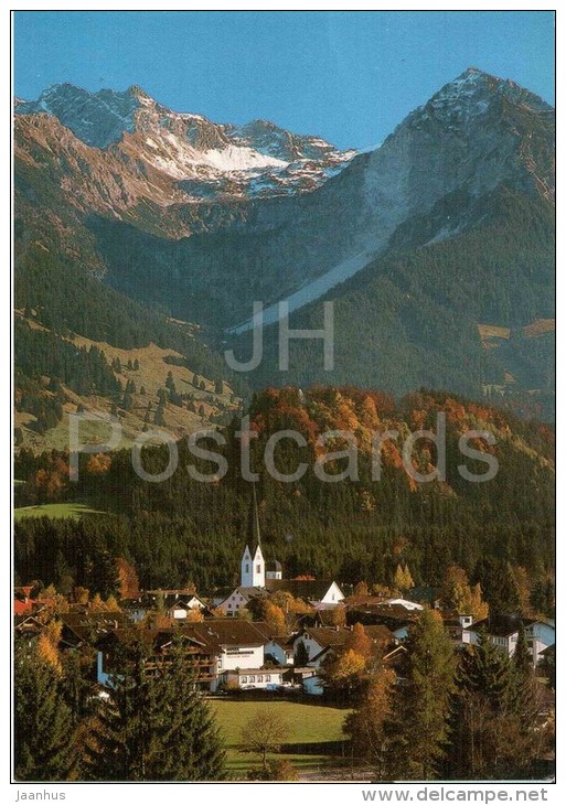 Fischen 760 M - Allgäu Mit Nebelhorn Und Rubihorn - Church - Mountains - 51/321 - 1992 Gelaufen - Fischen