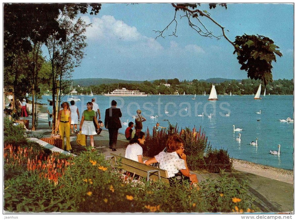 Starnbergersee , Oberbayern - Uferpromenade Starnberg - 130/3014 - Germany - 1984 Gelaufen - Starnberg