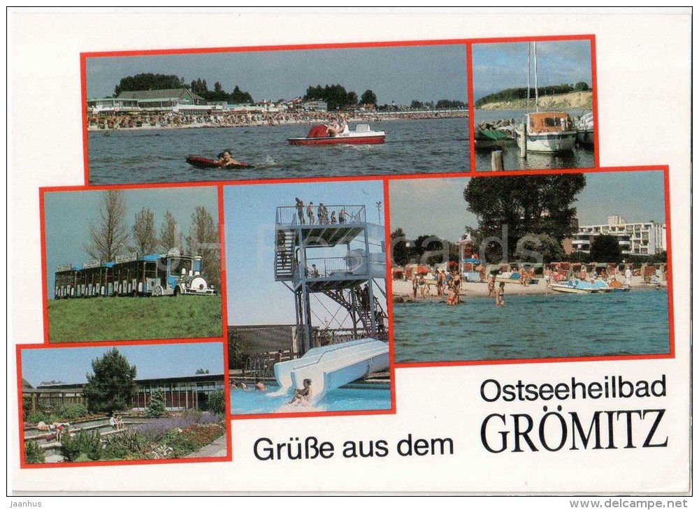 Grüsse Aus Dem Ostseeheilbad Grömitz - 2433 - Germany - 1991 Gelaufen - Grömitz