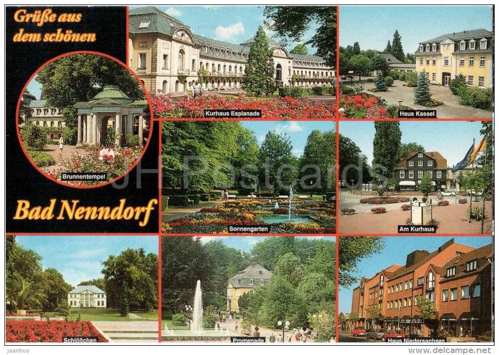 Grüsse Aus Bad Nenndorf - Kurhaus Esplanade - Haus Kassel - Sonnengarten - Am Kurhaus - Nef 638  Germany - 1995 Gelaufen - Bad Nenndorf