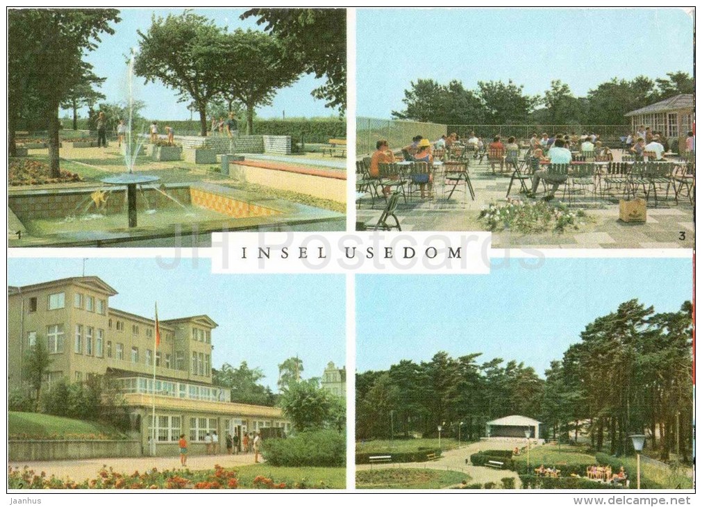 Insel Usedom - Zinnowitz Sportanlage Haus Schmirgal -Trassenheide Konsum Strandhalle Kurpark - Germany - 1974 Gelaufen - Zinnowitz