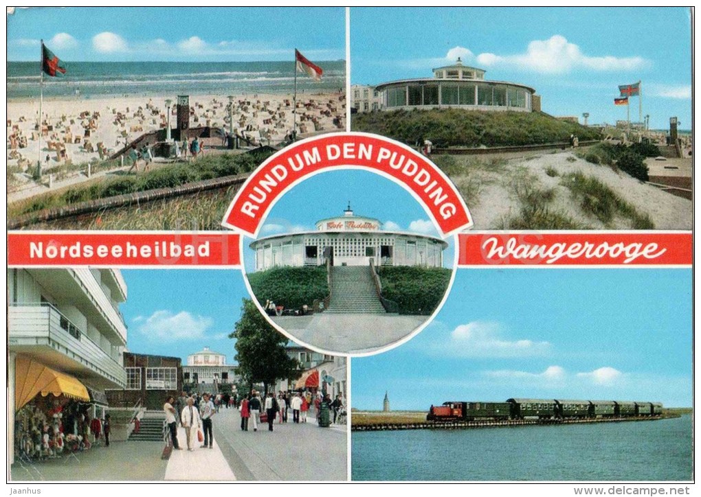 Nordseeheilbad Wangerooge - Rund Um Den Pudding - Strand- Beach - 8591 - Germany - 1980 Gelaufen - Wangerooge