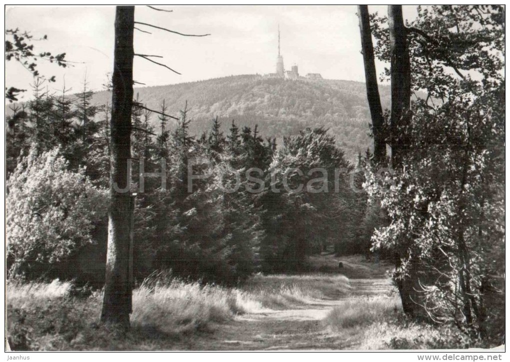 Grosser Inselsberg - Thür. Wald , 916,5 M - Germany - 1986 Gelaufen - Tabarz