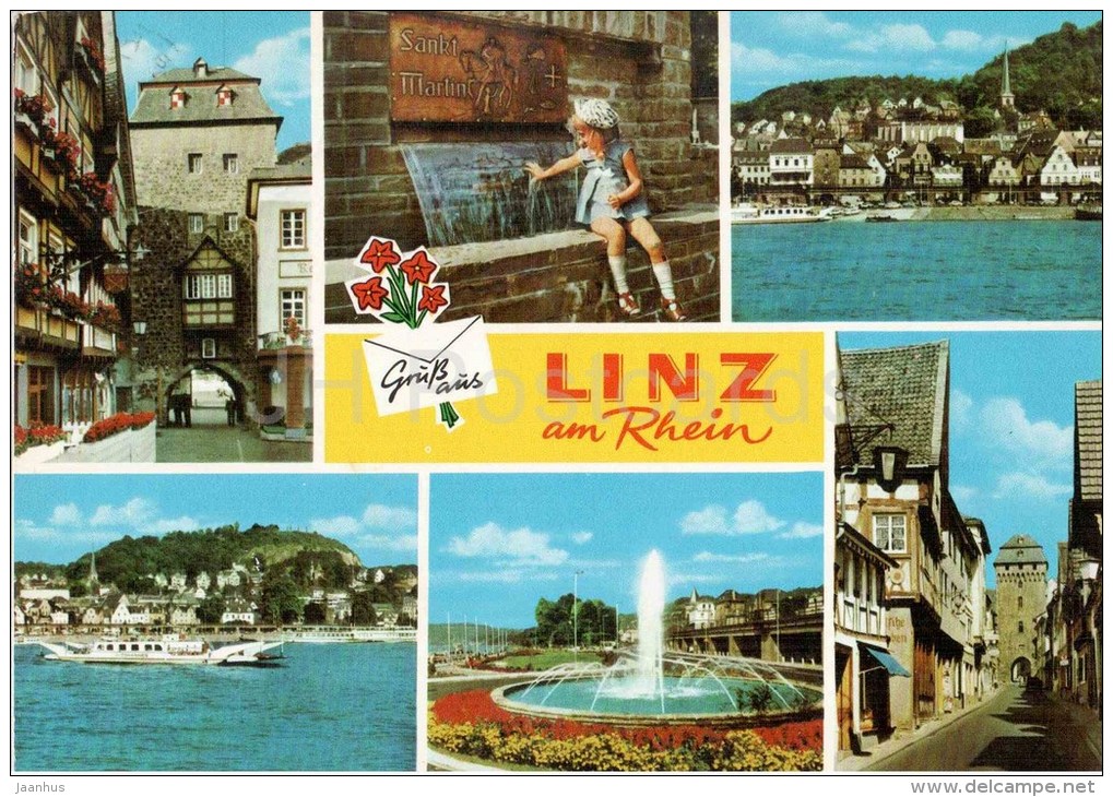 Gruss Aus Linz Am Rhein - Germany - 1981 Gelaufen - Linz A. Rhein