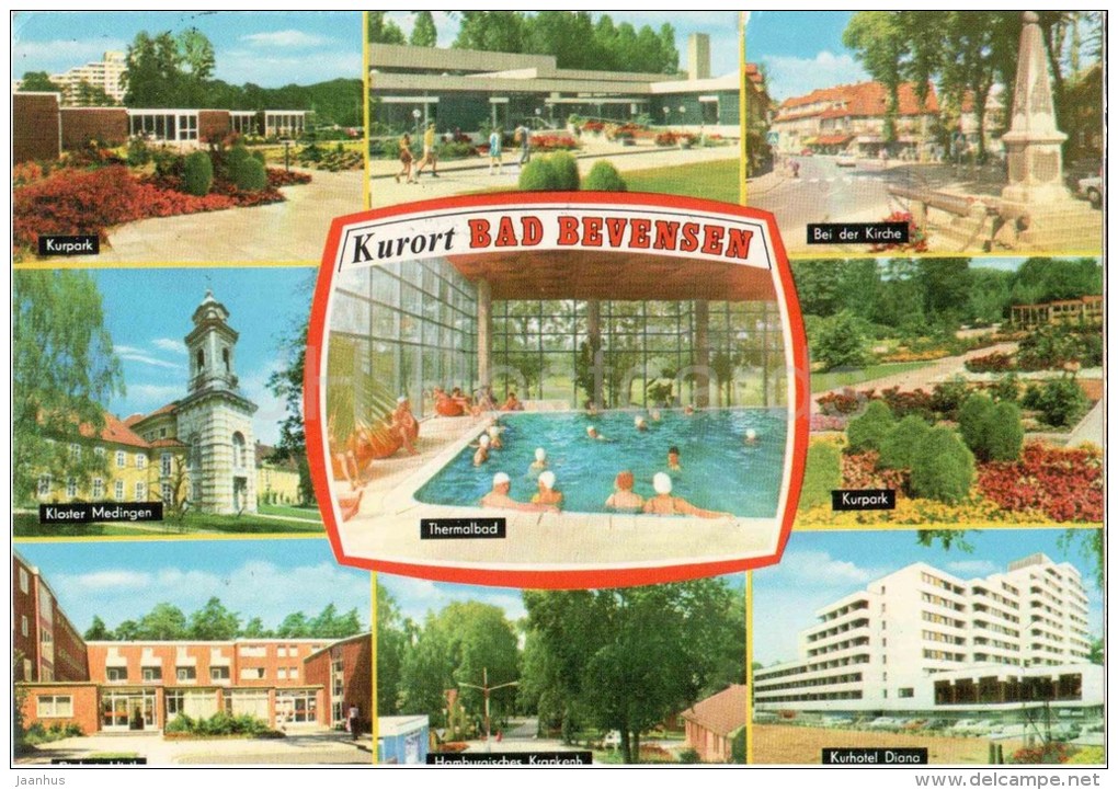 Kurort Bad Bevensen - Kurpark - Thermalbad - Kloster Medingen - Diabetesklinik - Kurhotel - Germany - 1980 Gelaufen - Bad Bevensen