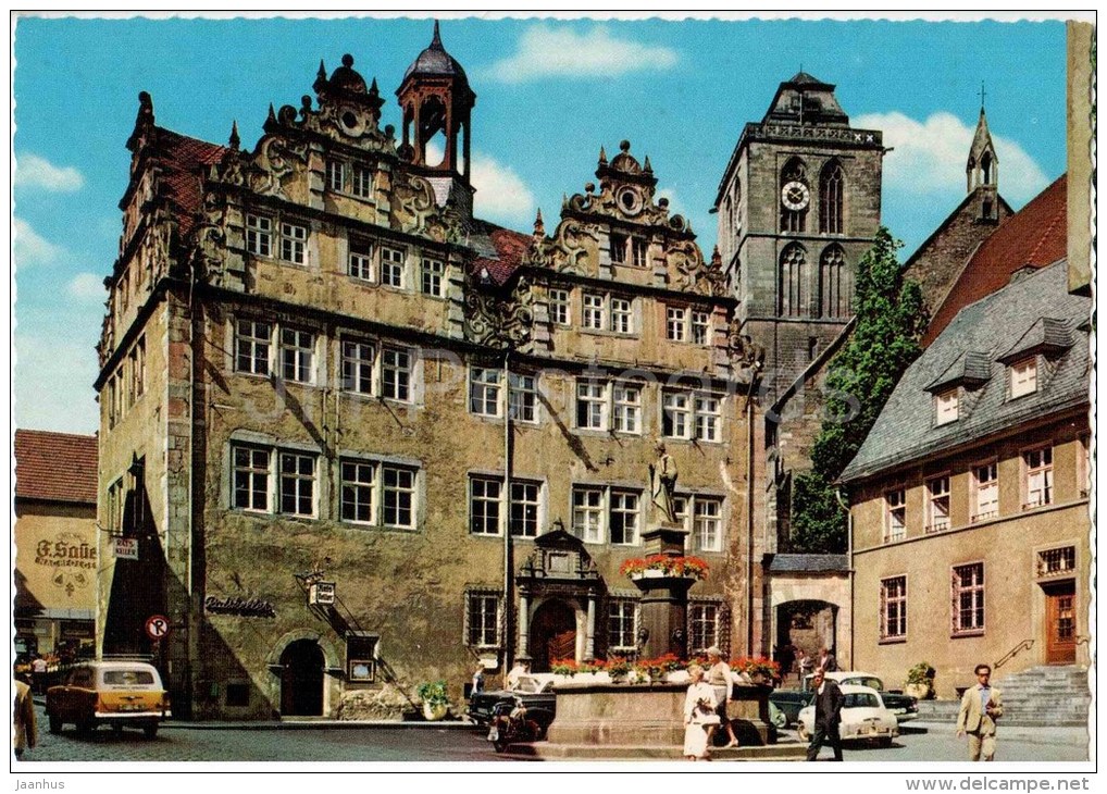 Bad Hersfeld - Rathaus Mit Lullusbrunnen - Town Hall - 721/14 - Germany - Ungelaufen - Bad Hersfeld