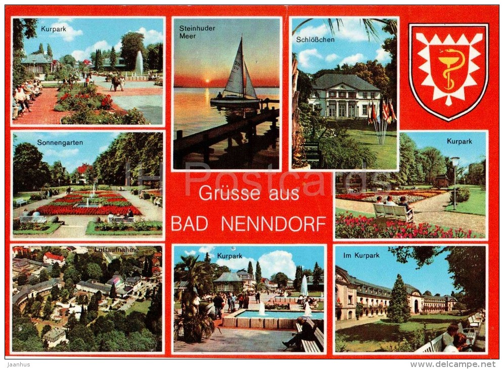 Grüsse Aus Bad Nenndorf - Steinhuder Meer - Schlösschen - Sonnengarten - Kurpark - Germany - 1981 Gelaufen - Bad Nenndorf