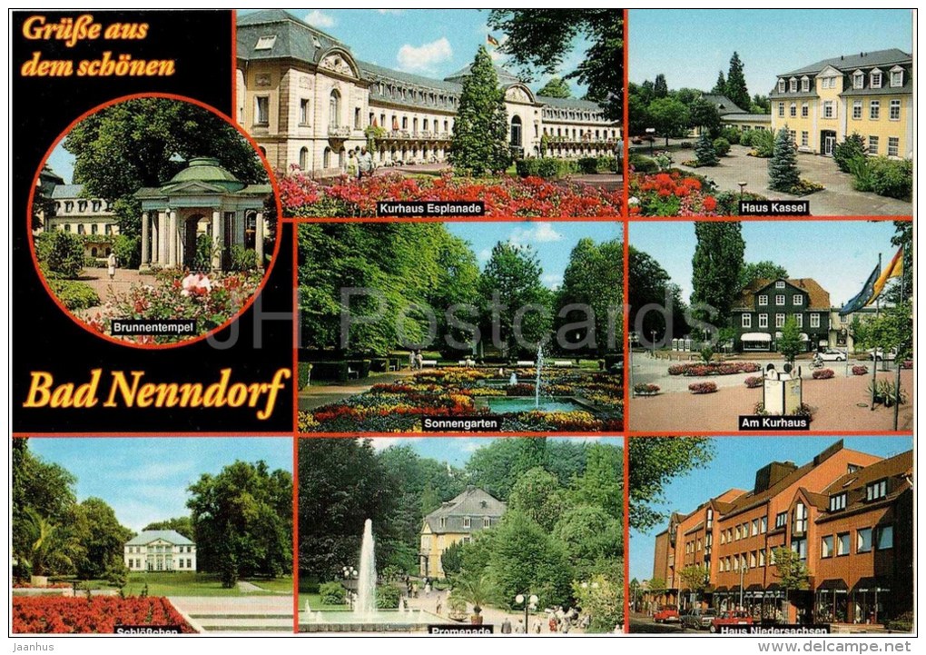 Grüsse Aus Schönen Bad Nenndorf - Kurhaus Esplanade - Schlösschen - Sonnengarten - Kurpark - Germany - Gelaufen - Bad Nenndorf