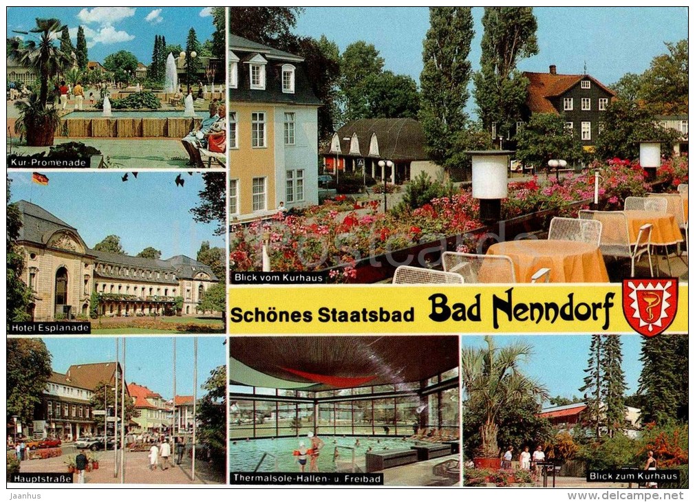 Schönes Staatsbad Bad Nenndorf - Hotel Esplanade - Sonnengarten - Hauptstrasse - Germany - 1995 Gelaufen - Bad Nenndorf