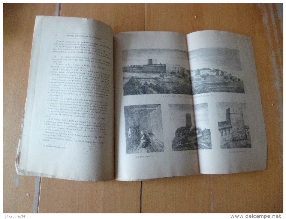 Rarissime Livre 1881 Broché Histoire De Caussignojouls. Albert Fabre.32 Pages - Languedoc-Roussillon