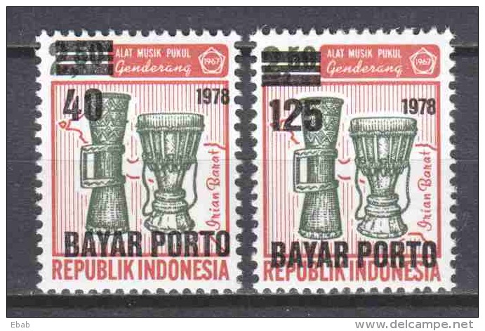 Indonesia 1978 PORTO Mi 64 + A65 MNH - Indonesië