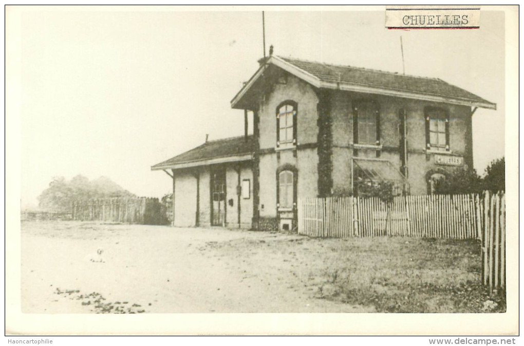 Chuelles : La Gare Photo Des Années 1950 1960 - Autres & Non Classés