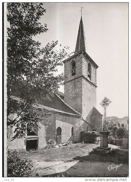 Lozere : Aumont, L'Eglise Et Son Clocher - Aumont Aubrac